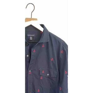 AHOY THERE! Land’s End XL Tailored Fit 17-17.5 Anchors / Yacht-Ready Button Down